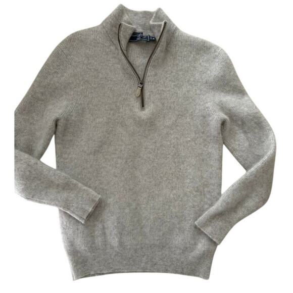 Vinyard Vines Cashmere Quarter-Zip - Small Flaw $248 - Picture 6 of 8
